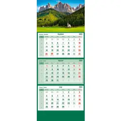 Kalendarz trójdzielny MiP 2024r. T-105T-03 - Alpy