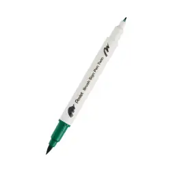 Pisak do kaligrafii PENTEL SESW30C Brush Pen dwustronny - zielony