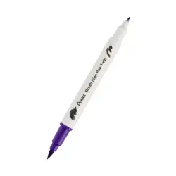 Pisak do kaligrafii PENTEL SESW30C Brush Pen dwustronny - fioletowy