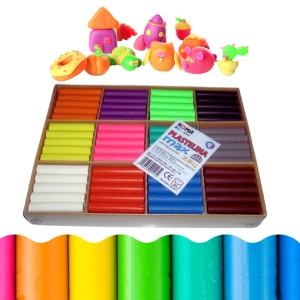 Plastelina KOMA MAX 12 kolorów 2,8kg.-21690