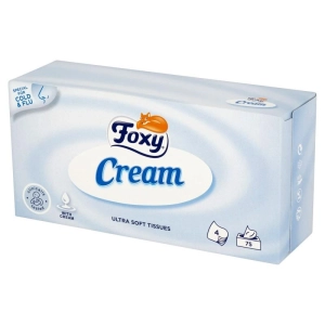 Chusteczki higieniczne FOXY cream op.75 w kartoniku-210234