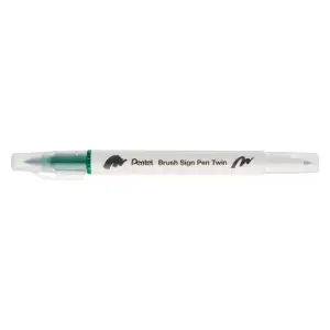 Pisak do kaligrafii PENTEL SESW30C Brush Pen dwustronny - zielony-210269