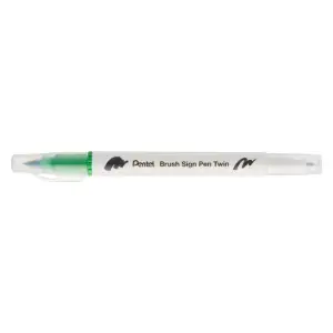 Pisak do kaligrafii PENTEL SESW30C Brush Pen dwustronny - jasno zielony-210281