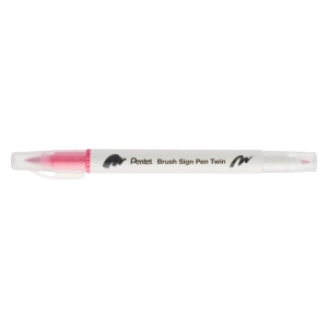 Pisak do kaligrafii PENTEL SESW30C Brush Pen dwustronny - karminowy-210297