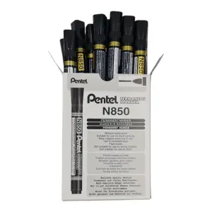 Marker PENTEL N850 (OPAKOWANIE 12) - czarny-210636