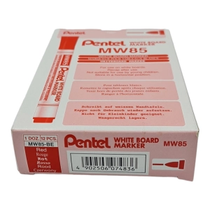 Marker PENTEL MW85 do tablic (OPAKOWANIE 12) - czerwony-210773