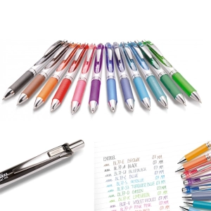 Długopis żelowy PENTEL EnerGel BL77 zestaw 12 kolorów-210808