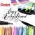 Pisak do kaligrafii PENTEL SES15 Brush Pen - błękitny-210040