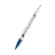 Pisak do kaligrafii PENTEL SESW30C Brush Pen dwustronny - stalowo-niebieski
