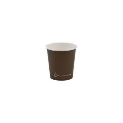 Kubek papierowy CAFFE 100ml op.100 - brązowy