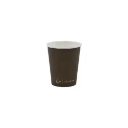 Kubek papierowy CAFFE 150ml op.100 - brązowy