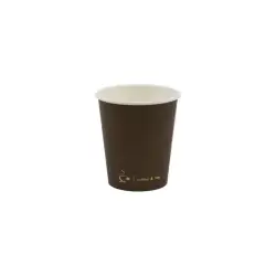 Kubek papierowy CAFFE 250ml op.100 - brązowy