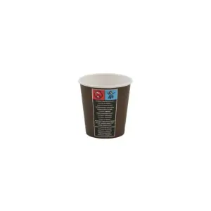 Kubek papierowy CAFFE 100ml op.100 - brązowy-211196