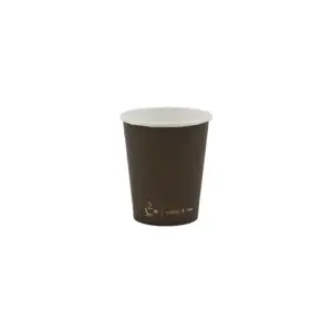 Kubek papierowy CAFFE 150ml op.100 - brązowy