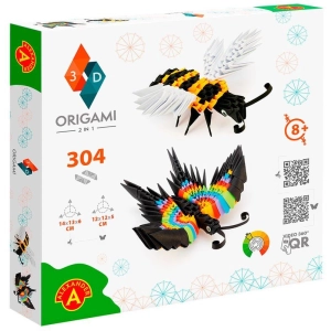 Origami 3D ALEXANDER – 2 w 1 Motyl Pszczoła