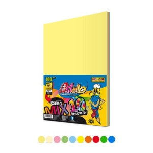 Papier xero kolor PASTELLO A4 80g. mix 10 kolorów intens/pastel op.100