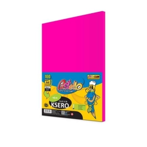 Papier xero kolor PASTELLO A4 75g. NEON op.100 - czerwony IT350