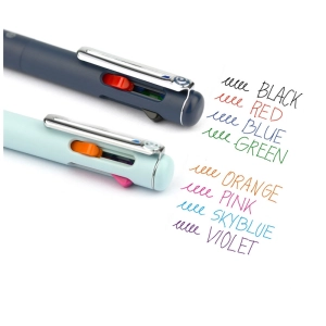 Długopis PENTEL Multipen iZee BXC467 4 kolory - czarny, czerwony, niebieski, zielony-211821
