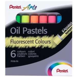 Kredki PENTEL pastele olejne 6 kolorów PHN-F6 - fluorescencyjne-211839