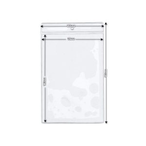 Identyfikator etui z folii PCV PR-20 92x138mm OPAK.50 pionowy okrągły otwór-211959