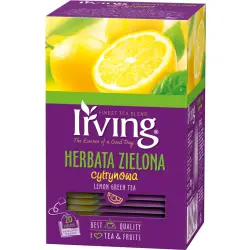 Herbata IRVING zielona cytrynowa op.20 kopert