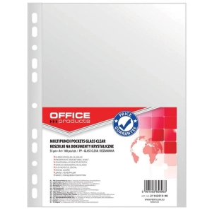 Koszulki OFFICE PRODUCTS A4 krystal 55mikr 100szt-615334
