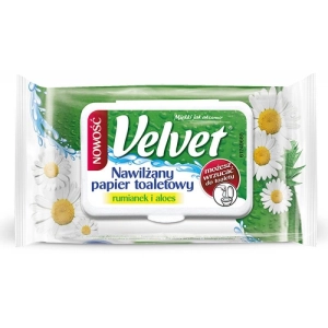 Papier toaletowy VELVET nawilżony op.42 listki-626914
