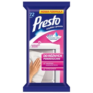 Ściereczki PRESTO do różnych powierzchni 72szt. białe-628136