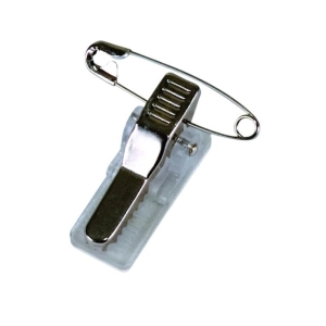 Klips do identyfikatora OFFICE PRODUCTS z agrafką 12x30x16mm op.100szt.-220460