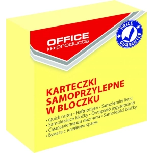 Karteczki samop. OFFICE PRODUCTS 50x50mm 1x400 kart. pastel jasnożółta-634942