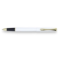 Pióro kulkowe DIPLOMAT Traveller M białe/złote-679066