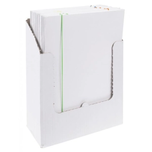 Teczka z gumką A4 OFFICE PRODUCTS karton 300g. 3-skrzydłowa - mix kolorów biała-227965