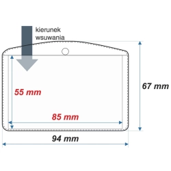 Identyfikator miękki BZ-ID-ID1M 1szt. - karta magnetyczna