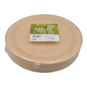 Talerz papierowy NATURE śr.23cm craft op.50-580522