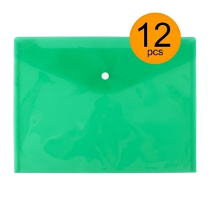 Teczka na zatrzask D.RECT OPAK.12 5530 A4 - zielona-228956