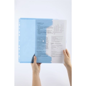 Teczka na zatrzask D.RECT OPAK.10 A4 wpinana - niebieska-228979