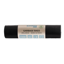 Worki na śmieci DONAU ECO mocne (LDPE) 120l 10 szt. - czarne