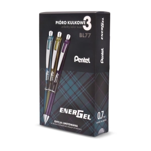 Długopis żelowy PENTEL EnerGel BL77 zestaw limitowany BL77A2-ST3KSVPL-229417