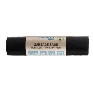 Worki na śmieci DONAU ECO mocne (LDPE) 120l 10 szt. - czarne