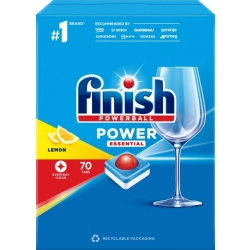 Tabletki do zmywarki FINISH Power Essential 70szt. - lemon