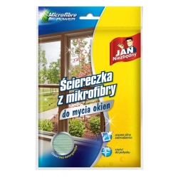 Ścierka JAN NIEZBĘDNY z mikrofibry - do mycia okien