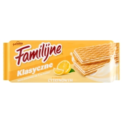 Wafle JUTRZENKA Familijne 180g. - cytrynowe