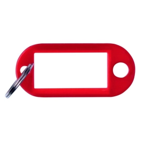 Zawieszka do kluczy OFFICE PRODUCTS 50x20cm op.10 - czerwone-232391