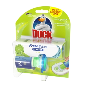 Kostka do WC DUCK FRESH 2xDISCS LIME - żelowe krąż-428327