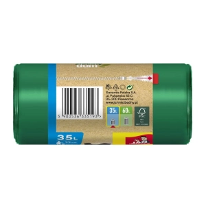 Worki na śmieci JAN NIEZBĘDNY zielony dom Easy Pack 35l. 22szt. - zielone-232929
