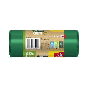 Worki na śmieci JAN NIEZBĘDNY zielony dom Easy Pack 60l. 18szt. - zielone-232931