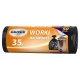 Worki na śmieci GROSIK HDPE 35l 50 szt. - czarne