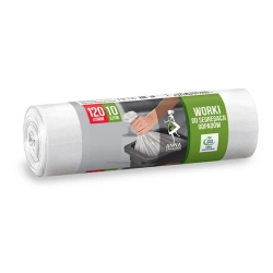Worki na śmieci ANNA ZARADNA 120l. 10szt. - białe