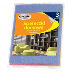 Ścierka GROSIK ściereczki domowe op.3szt. - mix kolorów