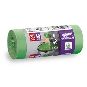Worki na śmieci ANNA ZARADNA 35 l 40 szt. zielone-671351